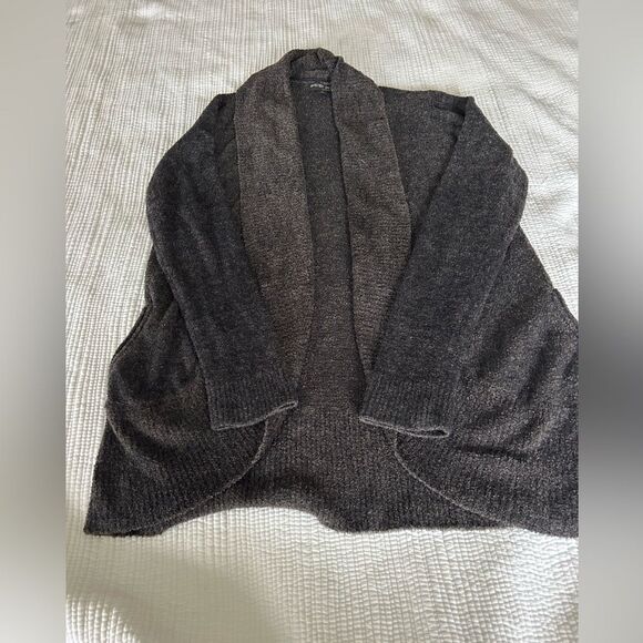 Barefoot Dreams Women’s Dark Gray Soft Cozy Open Cardigan Size Medium - Picture 12 of 15